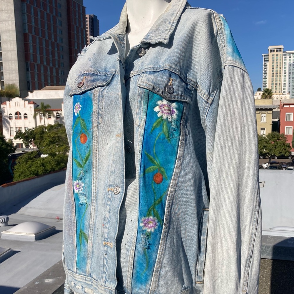 Hand Painted Frida Kahlo Jacket - Picture 7 of 16